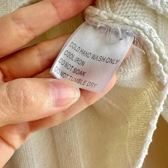 Rumor by Anthropologie Extra Cropped Long Sleeve Ribbed Sweater, S/M, Cardigan - Picture 10 of 16